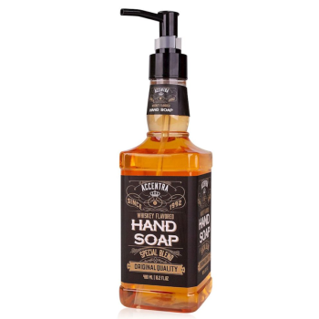 Handseife in Whiskey Flasche